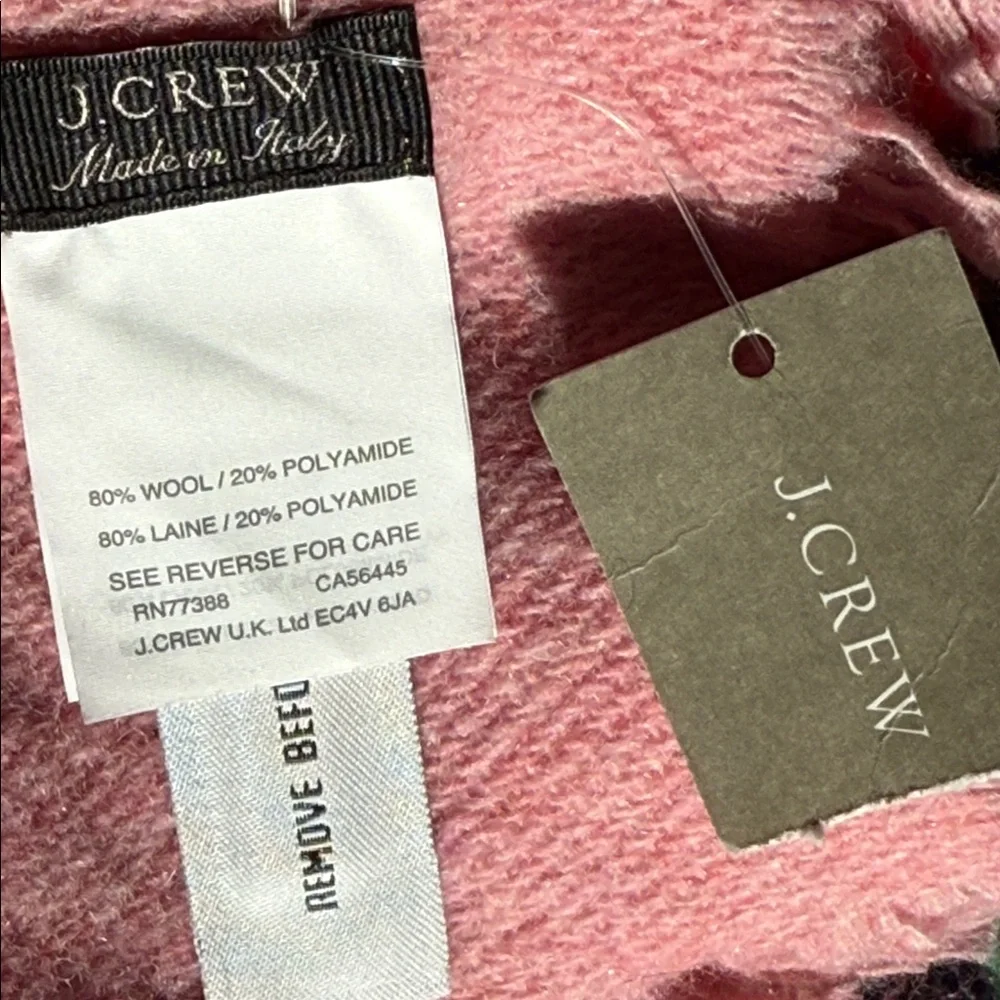 J. Crew Wool Blend Asbury Plaid Scarf‎